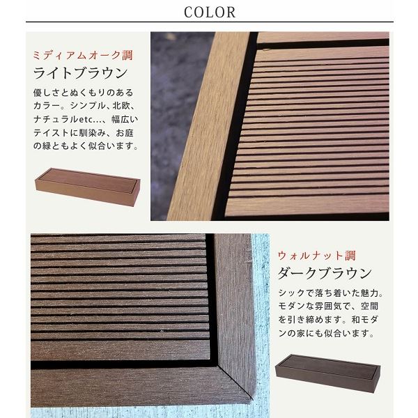Sスタイル ecofeel(エコフィール) ステップ ダークブラウン PWDE-STP90-DBR 『人工木ウッドデッキ』 