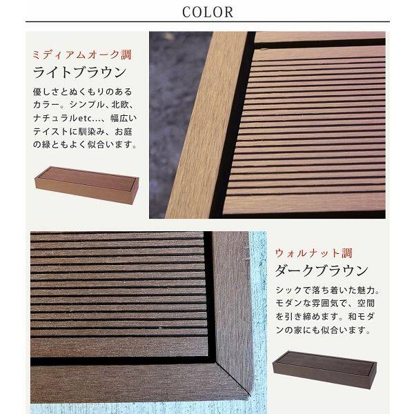 Sスタイル ecofeel(エコフィール) ステップ ライトブラウン PWDE-STP90-LBR 『人工木ウッドデッキ』 