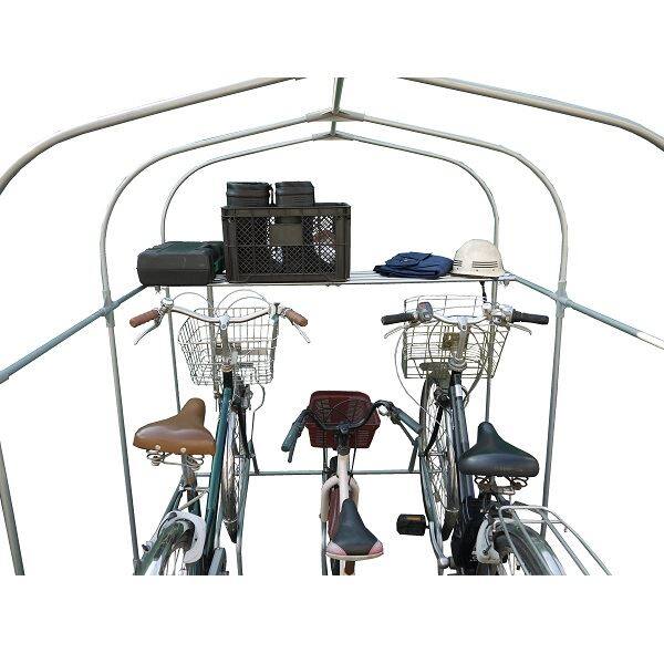 南榮工業 サイクルハウスオプション カスタマイズキット ３台用 【受注生産品】 『DIY向け テント生地 家庭用 サイクルポート 屋根』 