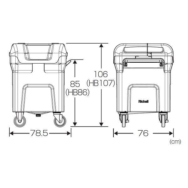 リッチェル キャリングカートＮ 320S 150φサイレントキャスター付き 
