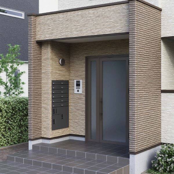 ナスタ プチ宅 集合住宅向け宅配ボックス 本体 前入前出/機械式 400×360×317 KS-TLP36R4AN-W 捺印付 ホワイト