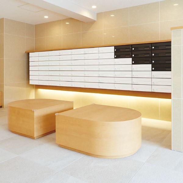 ナスタ 集合住宅用ポスト 前入前出/屋内用 ヨコ型/横開き 可変ダイヤル錠 戸数3 KS-MB4002PY-3LK-SV シルバー