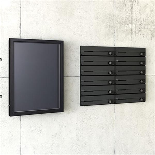 ナスタ 掲示板 マグネットボード/屋外・室内兼用タイプ/カバー付 [受注生産品] B2 (728×515) KS-EXA11A-8059D-BK ブラック ブラック