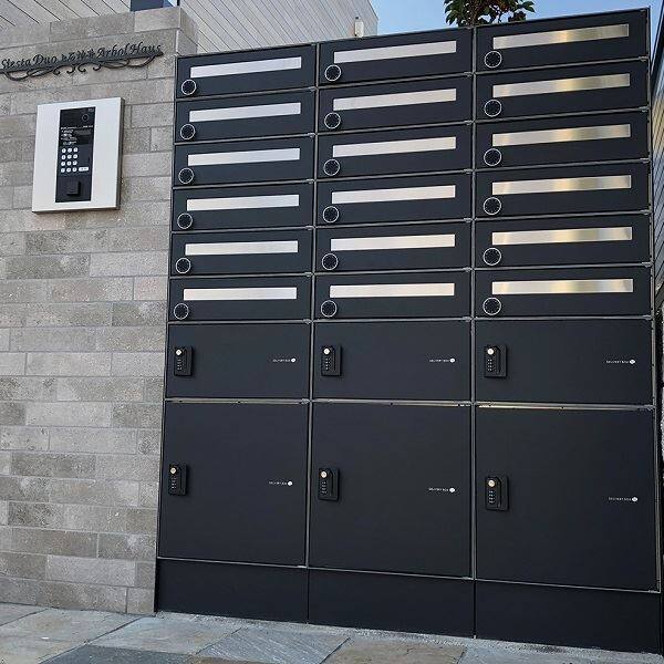 ユニソン FLORIA フロリア ４世帯用 宅配ポストユニット(郵便ポスト付) 受注生産品 