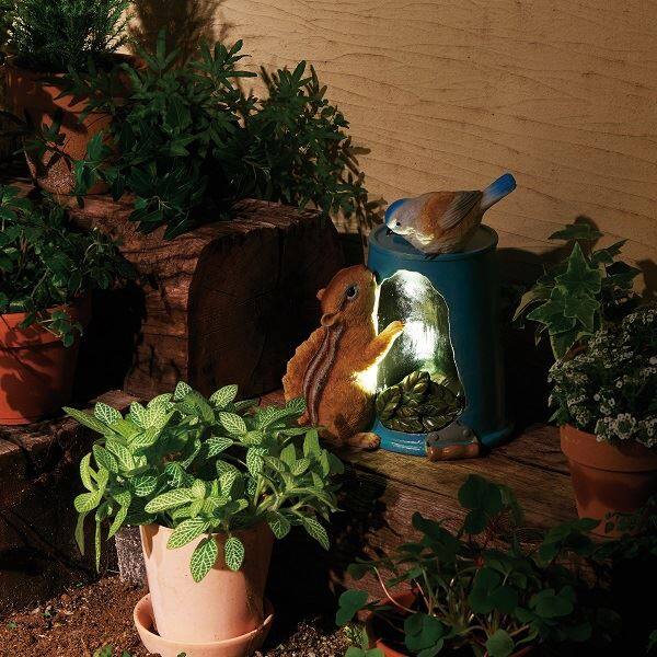 セトクラフト ソーラーオーナメント (りすとバケツ) SR-0777-430 光センサー付き 