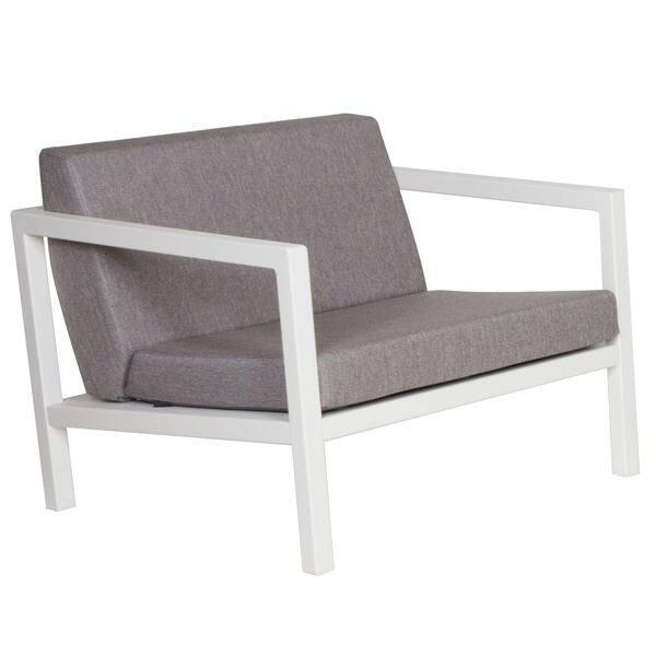 SUNDAYS フレームラウンジセット FLAME LOUNGE SET 屋外用 ガーデンファニチャー ホワイト／ライトグレー