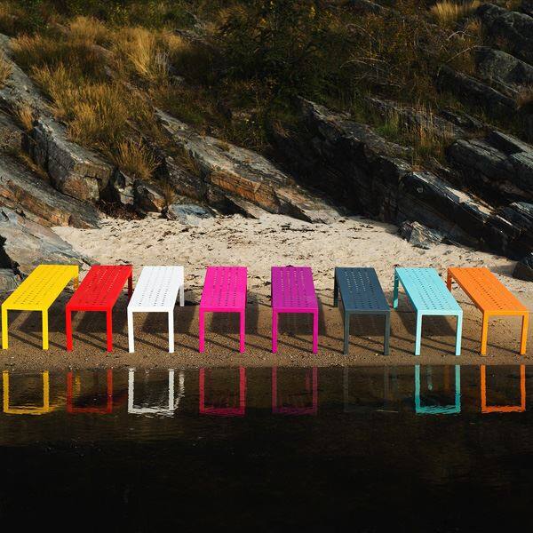 SUNDAYS フレームダイニング ベンチ 屋外用 ガーデンファニチャー カーキ