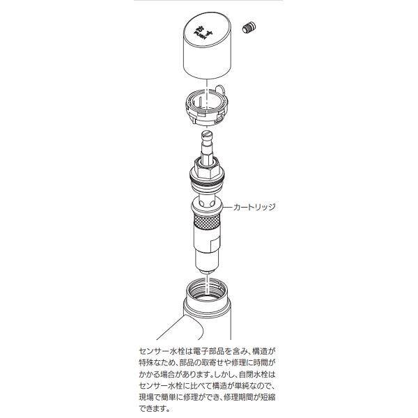 カクダイ 水栓金具 序 じょ 自閉立水栓 716-312 