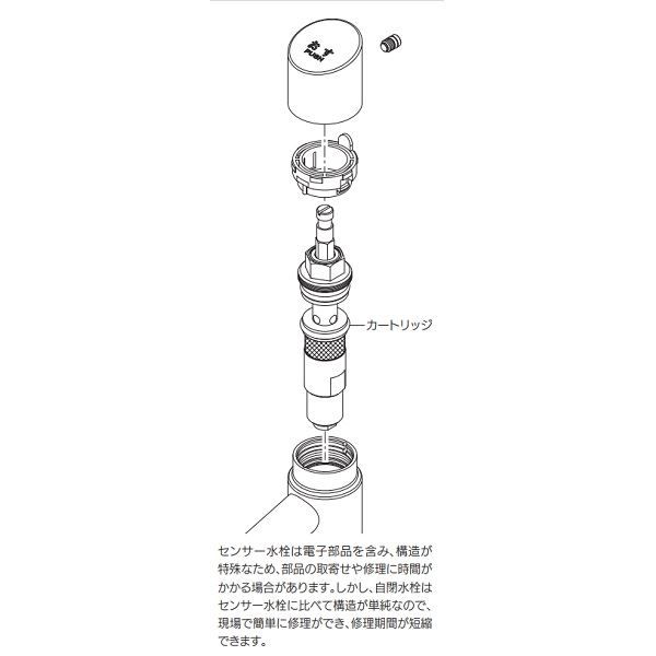 カクダイ 水栓金具 序 じょ 自閉立水栓(トール) 716-313 
