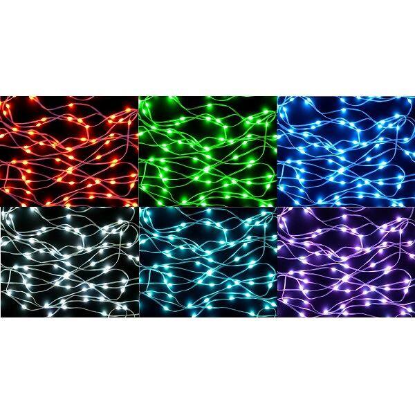 コロナ産業 RGBジュエリーストレート 100球 J100RGB アダプター付 室内用 『イルミネーションライト』 