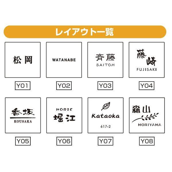 YKKAP 機能門柱用表札 アクリル3D表札 KYA5-L-□ 『機能門柱 YKK用』 『表札 サイン 戸建』 