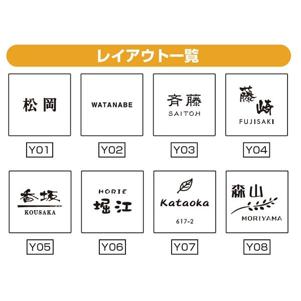 YKKAP 機能門柱用表札 アクリル3D表札 KYA5-N-□ 『機能門柱 YKK用』 『表札 サイン 戸建』 