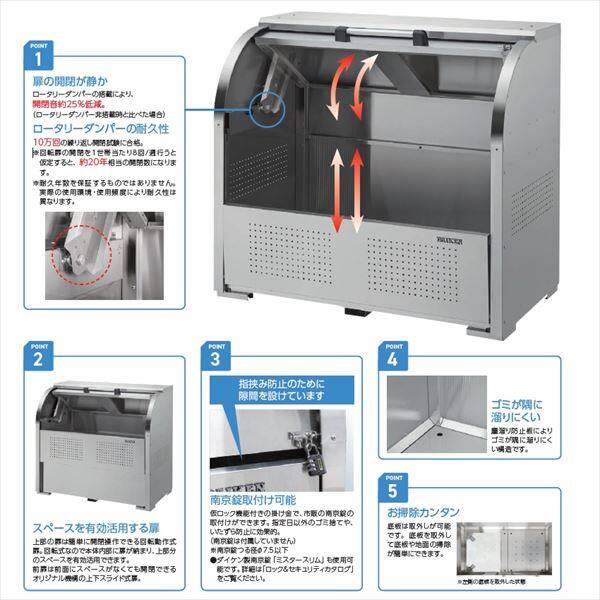 ダイケン クリーンストッカー CKS-1906 1050L ゴミ袋集積目安：約23袋 世帯数目安：約11世帯 『ダストボックス ゴミステーション 屋外』 