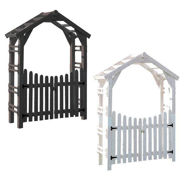 Sスタイル WOOD CHURCH(ウッドチャーチ) 天然木製三角アーチ ゲート