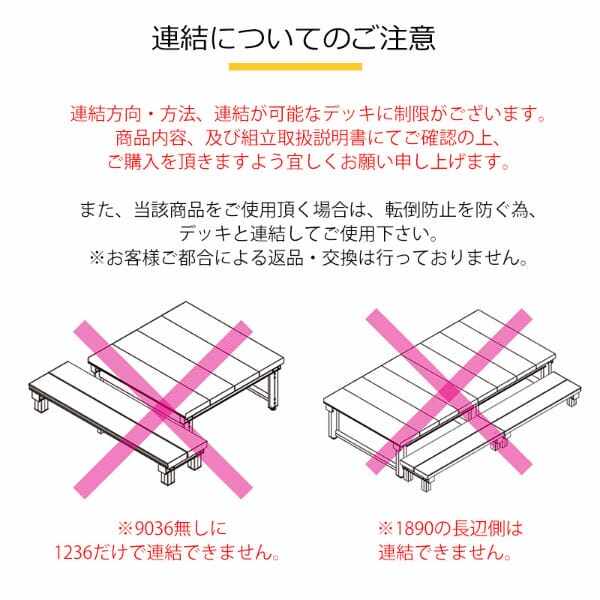 旭興進 人工木アルミデッキT型 連結ステップ1236 アッシュブラウン aks34700 アッシュブラウン