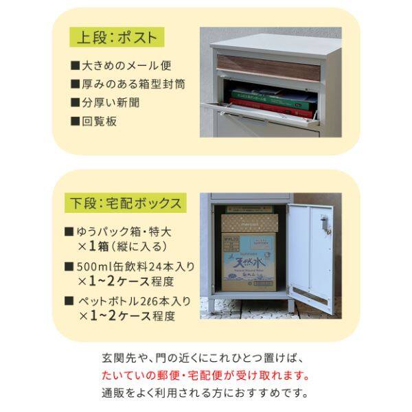 Sスタイル 宅配ボックス付ポスト JOY(ジョイ) PST-010 
