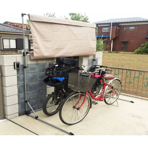 アルミス サイクルポート ASP-02BW/IV 『自転車置場 家庭用 ２台用』 