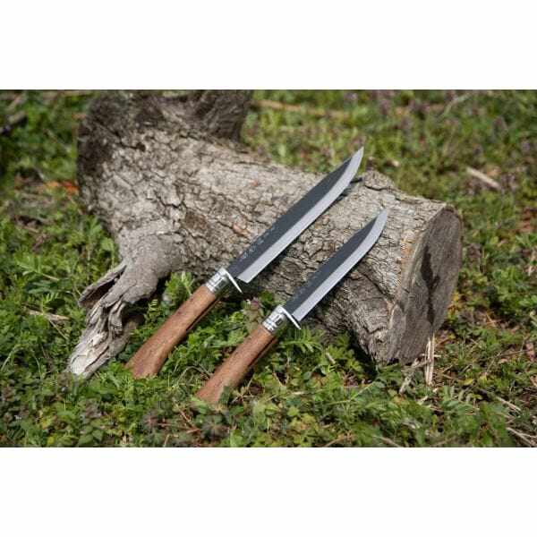 ダッチウエストジャパン   土佐打刃物 瑞峰    剣鉈 五寸五分（165mm）黒打ち　革製鞘付き   T-207L1 