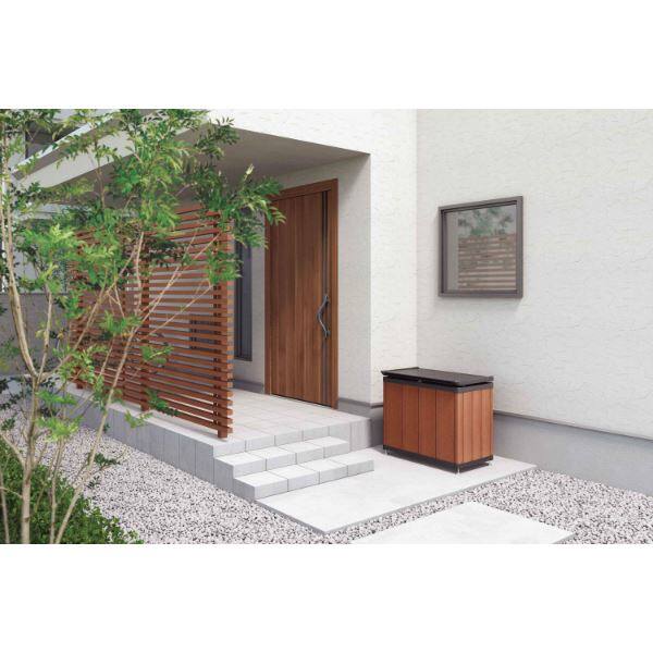 【法人様限定商品 個人宅・現場配送不可】四国化成 ゴミストッカー HM1型 上開き式 完成品 GSHM1-0708MB 『ゴミ袋（45L）集積目安 4袋』 SC＋マロンブラウン