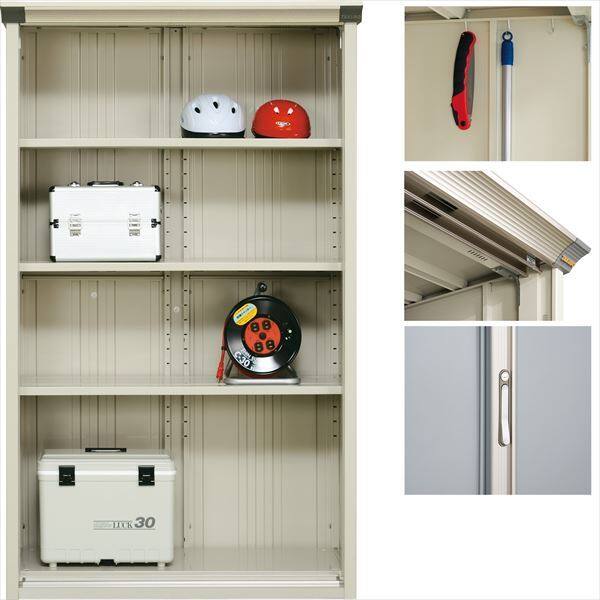 グルメギフトキャンペーン対象 P-156BF 田窪工業所 タクボ物置 アルテグラフィカ ペインタ 全面棚タイプ 標準屋根 全面棚タイプ C2 ブラックキューブ