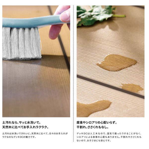 リクシル 人工木 デッキDC 2間×4尺 束柱A仕様（固定） ロング束柱 