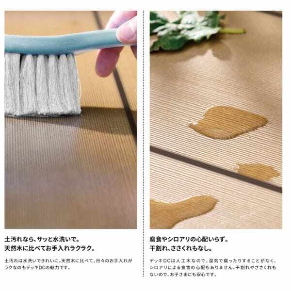 リクシル 人工木 デッキDC 1.5間×4尺 束柱B仕様（調整） 標準束柱 