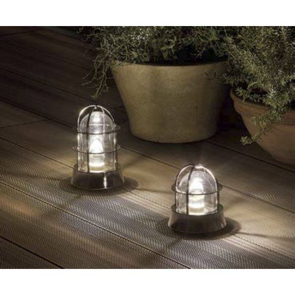 リクシル 12V 美彩 マリンライト ポール建てタイプ MRL-M 8 VLL26 AB＋8 VLH29 AB 『ローボルト エクステリア照明』 灯具・ポール：オータムブラウン