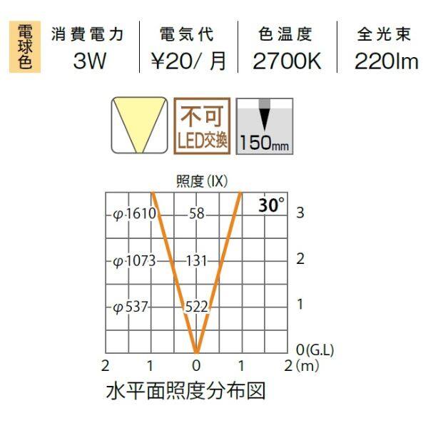 タカショー グランドライト スタンドタイプ 14型 HBD-D40S #70830700 12V用／24V用 『エクステリア照明 ガーデンライト』 シルバー