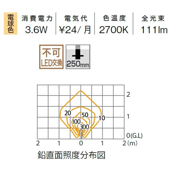 タカショー エバーアートポールライト ローボルト 14型 HBC-D87P #71202100 12V用／24V用 『エクステリア照明 ガーデンライト』 ダークパイン