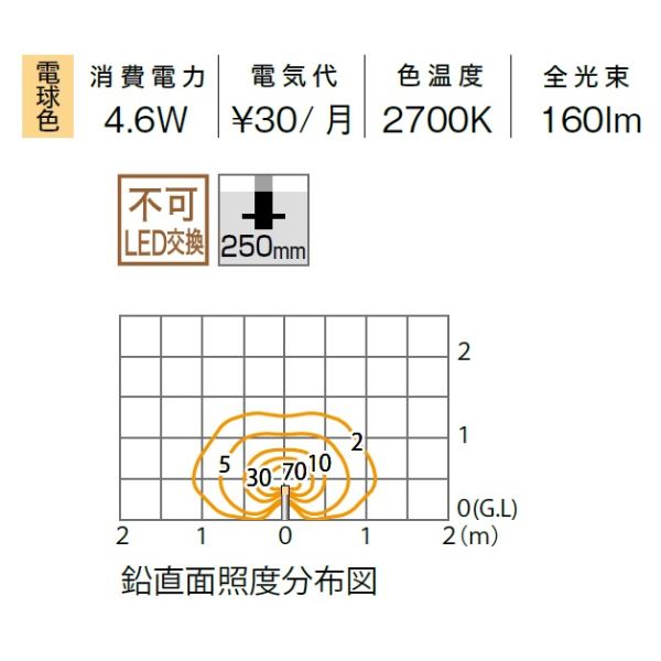 タカショー エバーアートポールライト 100V 15型 HFD-D89P #71117800 100V用 『エクステリア照明 ガーデンライト』 ダークパイン