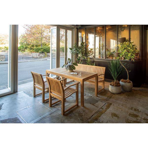 タカショー イスタナテラス ダイニングテーブル＋チェア 4点セット 