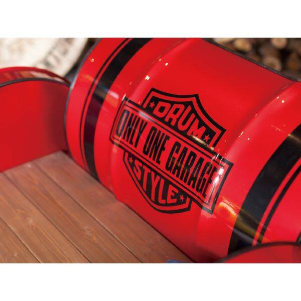 オンリーワン キャンプ ドラム缶チェア NJ3-DC-CR 『アウトドア おうち時間』 キャンディーレッド