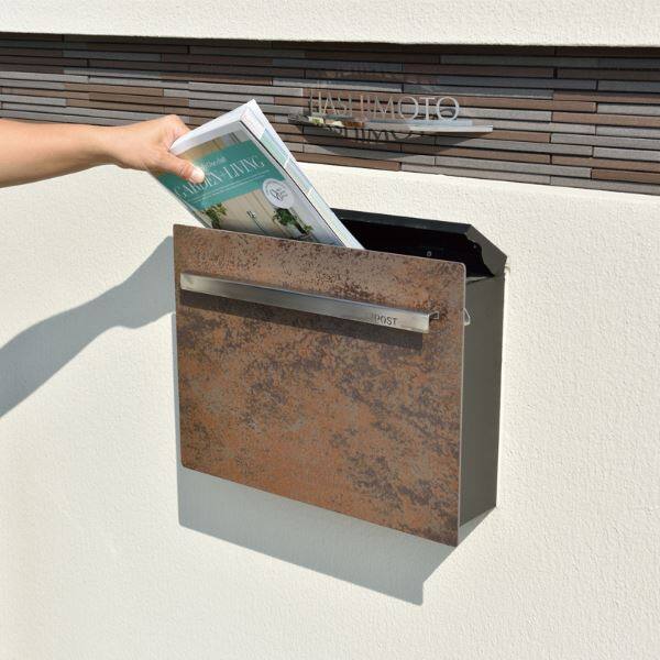 オンリーワン ノイエキューブ ウッド ポスト ロング（ブロック埋め込み仕様） GM1-EZLM7 オークブロック