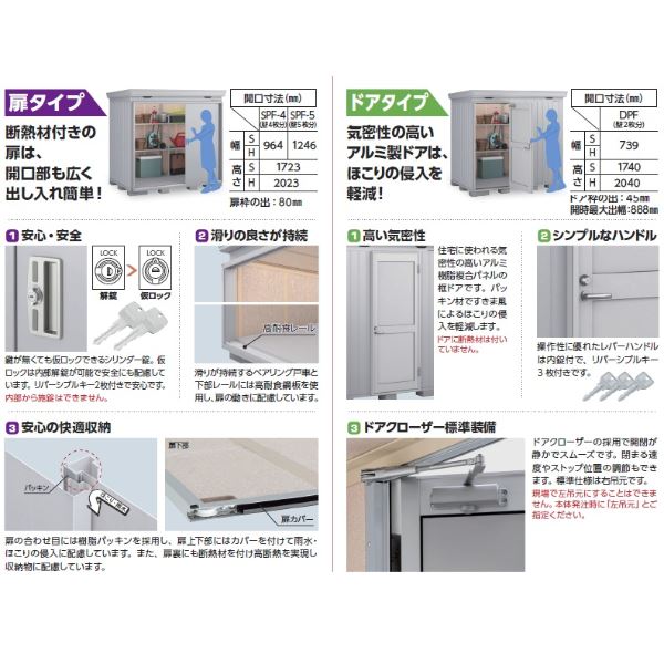 『配送は関東・東海限定』イナバ物置 FP／フォルタプラス FP-2622HT 扉タイプ ハイルーフ 一般型 