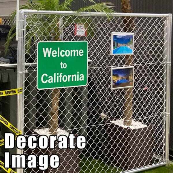 朝日スチール 朝日PCフェンス A型 2スパンセット 組立式 PC-A1200 300g 亜鉛めっき鉄線 φ3.2x56 アメリカン フェンス 金網 