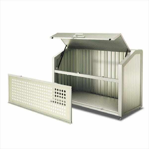 【法人様限定商品 個人宅・現場配送不可】四国化成 ゴミストッカー PS型 奥行800ｍｍ GPSN-1312-08SC 『ゴミ袋（45L）集積目安 19袋、世帯数目安 9世帯』 『ゴミ収集庫』『ダストボックス ゴミステーション 屋外』 ステンカラー