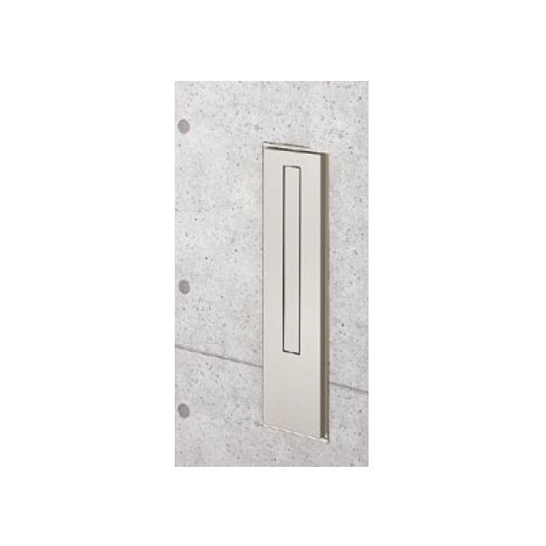 リクシル エクスポスト スリム縦型・壁埋込タイプ（錠なし） 前入れ後取出し『郵便ポスト』 シャイングレー