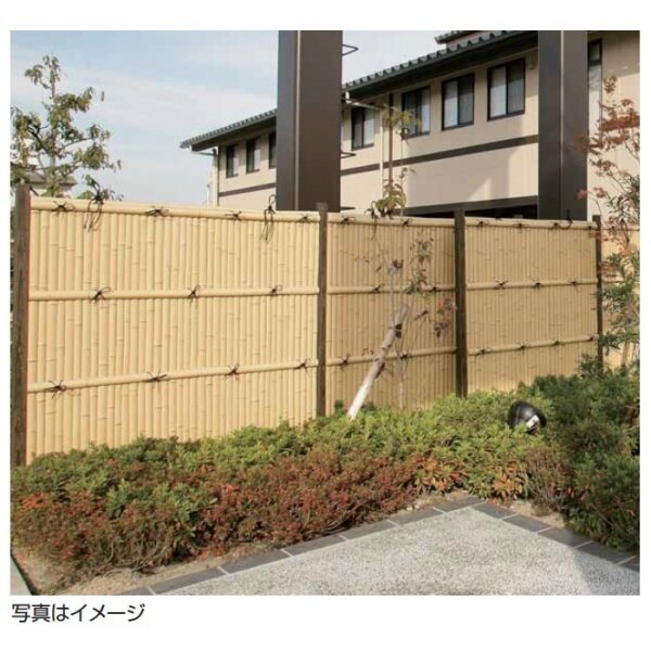 タカショー　eco-バンブーユニット　建仁寺垣　H1500　パネル (両面)　＊柱は別売です　『竹垣フェンス　柵』 真　竹