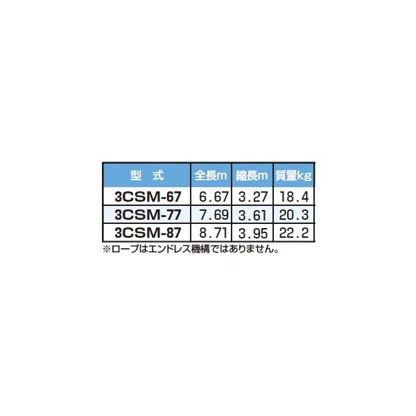 ピカコーポレイション 3連はしごスーパーコスモス 3CSM-67 