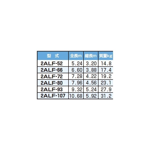 ピカコーポレイション 2連はしごアルフ 2ALF-107 