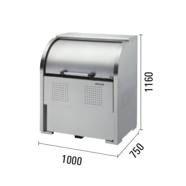 ダイケン クリーンストッカー CKS-1007型 ＊旧品番 CKS-1000型 『ゴミ袋（45L）集積目安 13袋、世帯数目安 6世帯』『ゴミ収集庫』『ダストボックス ゴミステーション 屋外』 