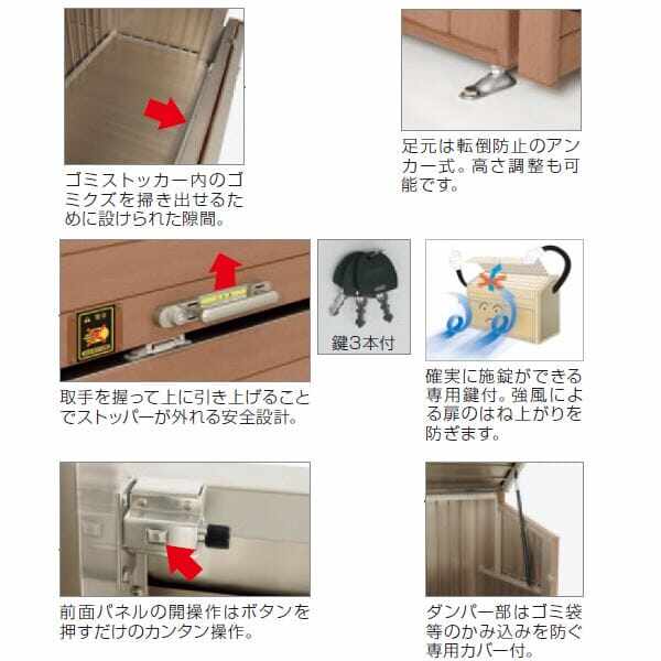 【法人様限定商品 個人宅・現場配送不可】四国化成 ゴミストッカー WP1型（奥行800) GWP1-1812-08MB 『ゴミ袋（45L）集積目安 22袋、世帯数目安 11世帯』 『ゴミ収集庫』『ダストボックス ゴミステーション 屋外』 