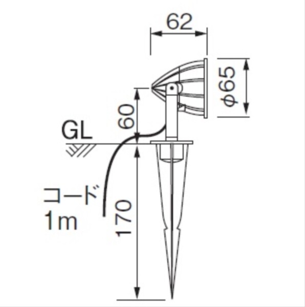 ユニソン エコルトスポットライト EA 01011 11 12V用 『エクステリア照明 ローボルトライト』 LED色:白色