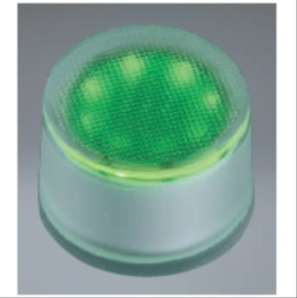 ユニソン ヘリオスグランドライト LEDグラス φ90 『エクステリア照明 ライト』 LED色:緑色