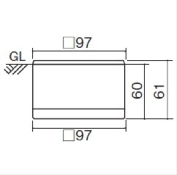 ユニソン ヘリオスグランドライト LEDブロック 100角 『エクステリア照明 ライト』 LED色:青色