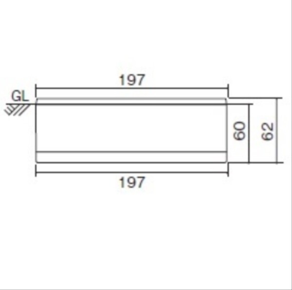 ユニソン ヘリオスグランドライト LEDブロック 200×100（RN） 『エクステリア照明 ライト』 LED色:電球色