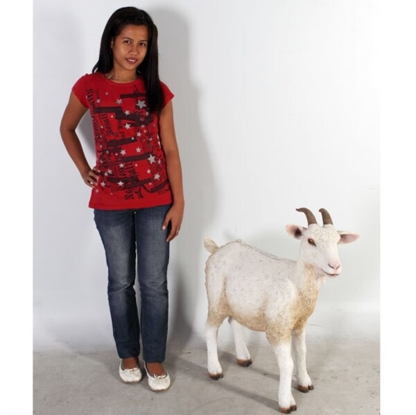 FRP 子やぎの挑戦 / Goat fr100044 『動物園オブジェ アニマルオブジェ 店舗・イベント向け』 