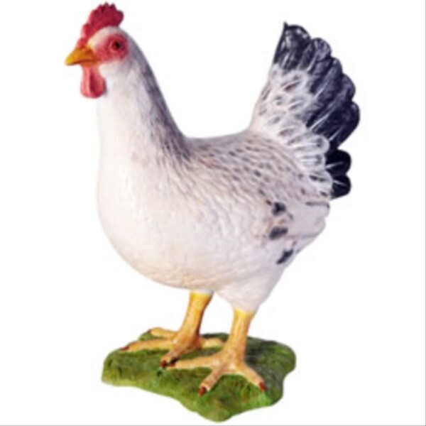 FRP 白い雌鳥 / Hen White fr100041A 『動物園オブジェ 鳥