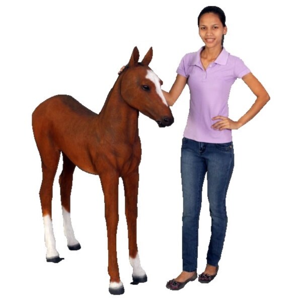 FRP 仔馬 / Foal fr120043 『動物園オブジェ アニマルオブジェ 店舗・イベント向け』 