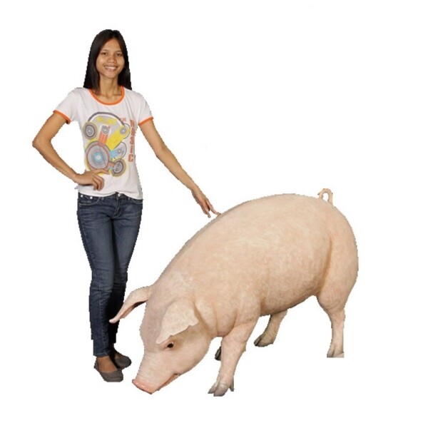 FRP 母さん豚 / Fat Pig fr120073 『動物園オブジェ アニマルオブジェ 店舗・イベント向け』 
